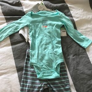 NWT! Carters 3 piece onesie set